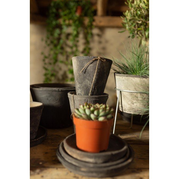 Комплект от 3 сиви теракотени саксии - Esschert Design-image-1