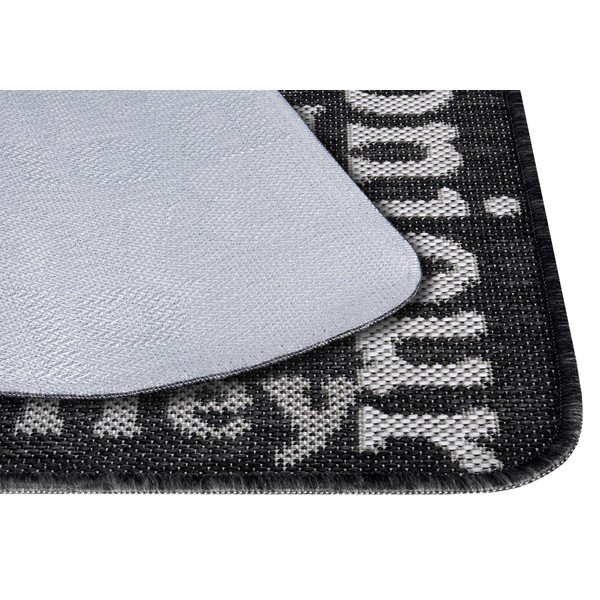Антрацитно сива изтривалка за врата, 50 x 80 cm Weave Bonjour - Hanse Home-image-2