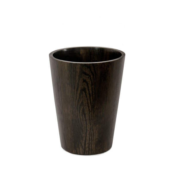 Кош за съхранение/кош за отпадъци от дъбово дърво Dark Mezza - Wireworks-image-2