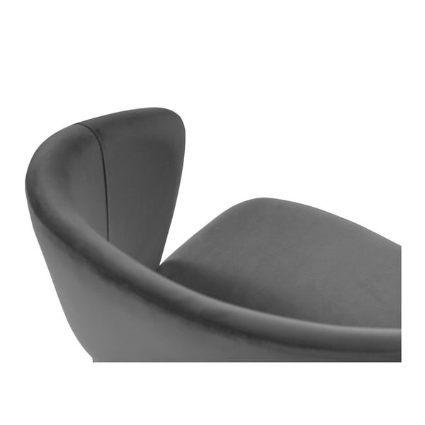 Тъмносив тапициран трапезен стол с подлакътници Elpis – Windsor & Co Sofas-image-3