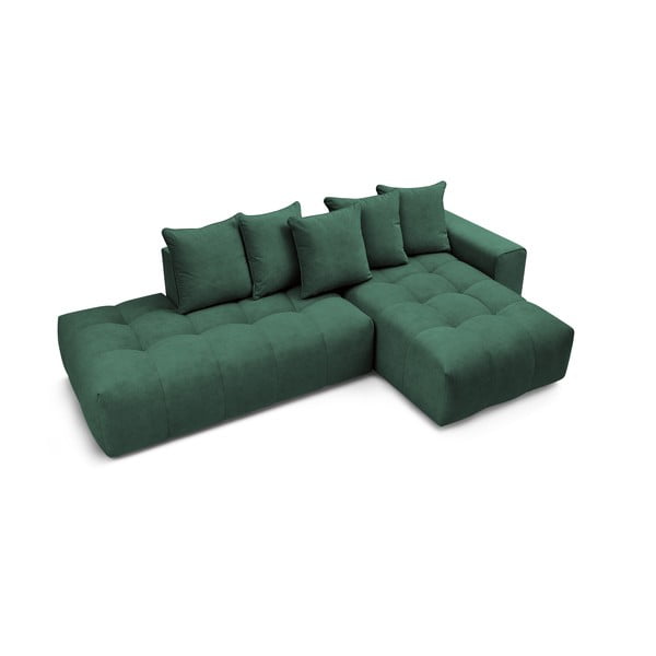 Зелен ъглов диван (десен ъгъл) Mont-Blanc - Bobochic Paris-image-4