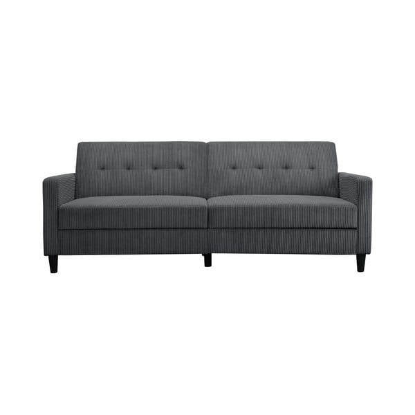 Сив диван от рипсено кадифе 203 cm Hartford – Støraa