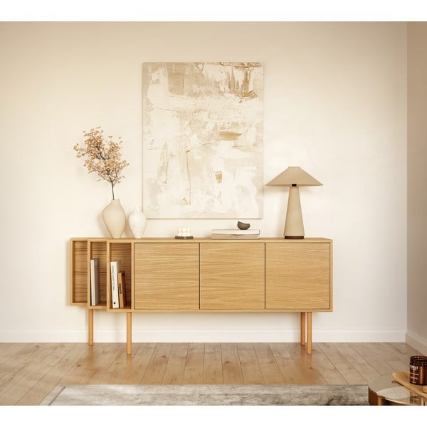 Скрин от декор от дъб  в естествен цвят 189x65x44 cm Shift – Woodman-image-1