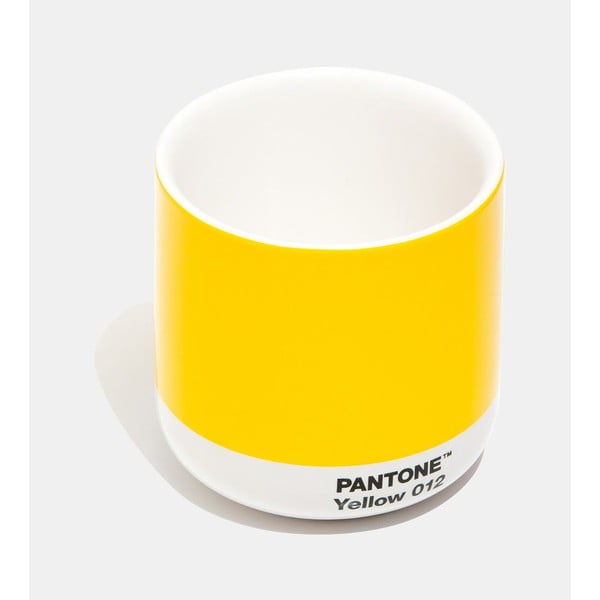 Жълта керамична чаша 175 ml Cortado Yellow 012 - Pantone