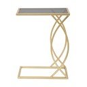 Масичка за кафе със стъклен плот 25,5x45,5 cm Glam - Mauro Ferretti