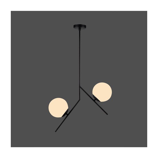 Черно висящо осветително тяло, височина 74 cm Diagonal - Squid Lighting-image-1