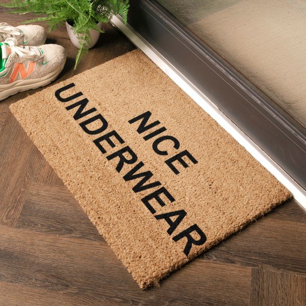 Изтривалка от кокосови влакна 40x60 cm Nice Underwear – Artsy Doormats-image-1