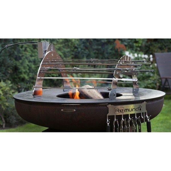 Стойка за грил от хромирана стомана Rotisserie Set – Remundi-image-3