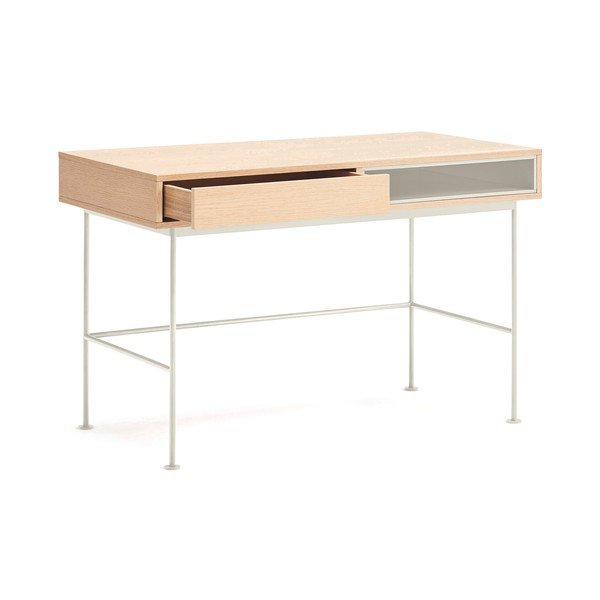 Работна маса с дъбов плот 60x120 cm Yoko – Teulat-image-3