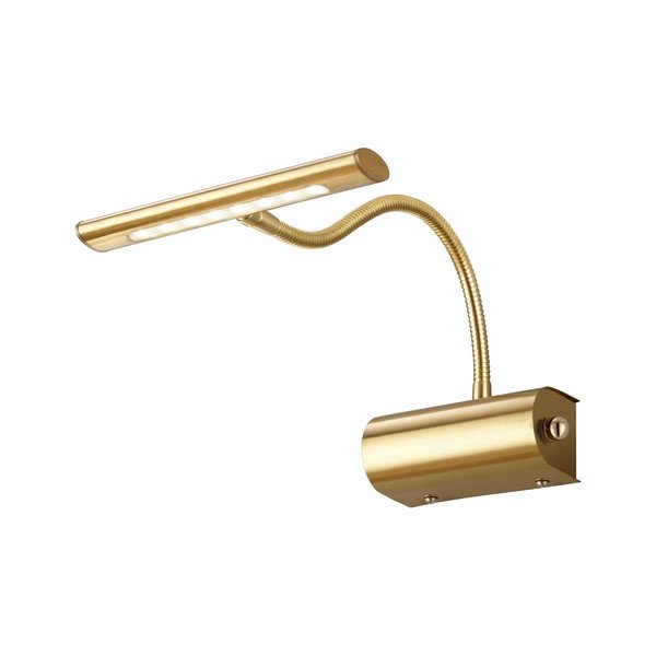 LED стенна лампа с огъваща се структура/затъмняваща се в месингов цвят Curtis – Trio