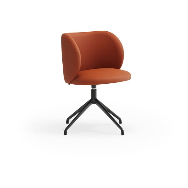 Оранжеви въртящи се трапезни столове в комплект от 2 броя Mogi - Teulat