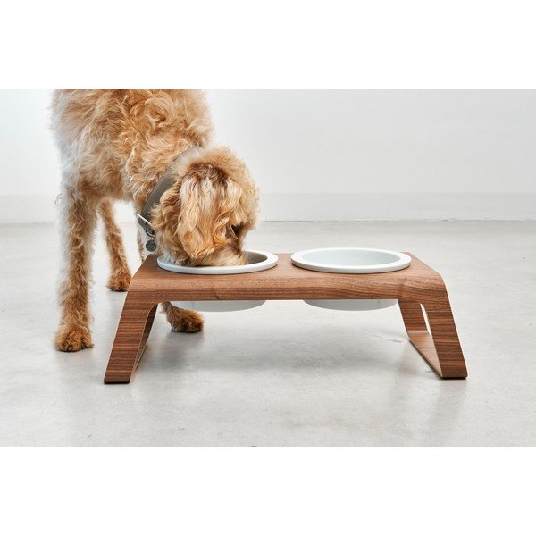 Комплект купички с основа за куче Desco Walnut M – MiaCara-image-1