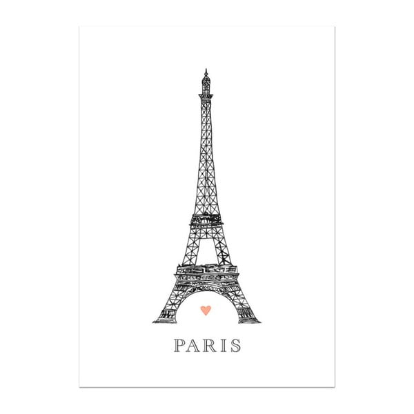 Plakát Leo La Douce Tour Eiffel, 21 x 29,7 cm
