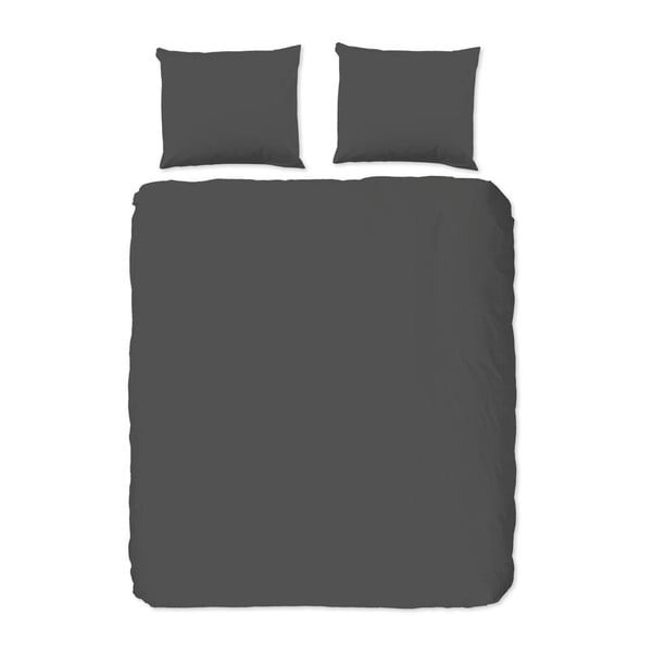 Сиво памучно спално бельо за двойно легло Versal, 220 x 240 cm Uni - Good Morning