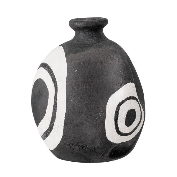 Черна декоративна ваза от теракота, височина 14 cm Mika - Bloomingville-image-2