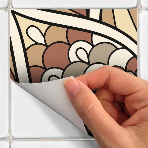 Комплект от 24 стикера за стена Плочки за стена , 10 x 10 cm Piura - Ambiance-image-3