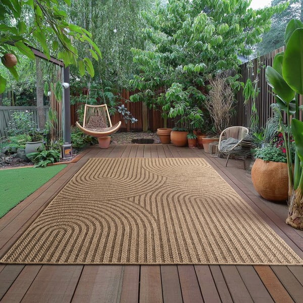 Кафяв килим за открито и закрито 160x230 cm Timber 1401 – Ayyildiz Carpets-image-1