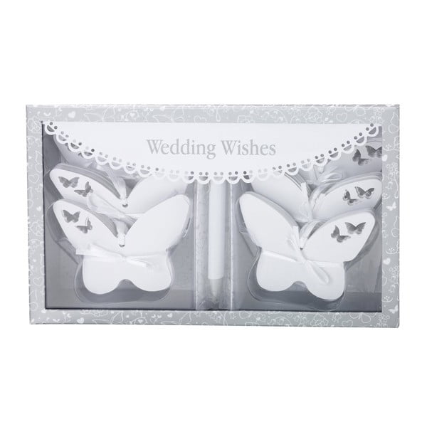 Sada 54 kartiček na psaní svatebních přáníček Butterflies