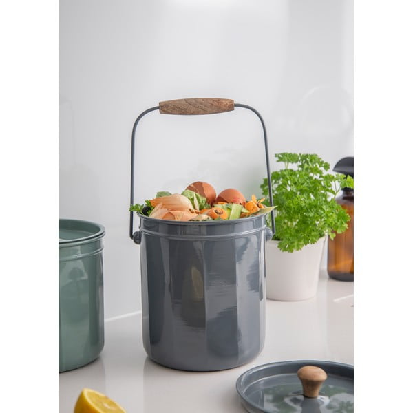 Стоманени контейнери за компостируеми отпадъци в комплект от 3 броя - Kitchen Craft-image-4