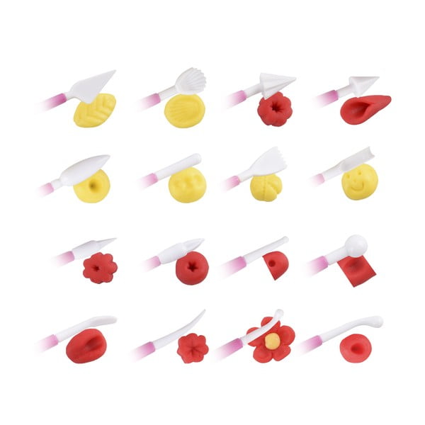 Пръчици за моделиране на фондан с 16 бр. накрайници – Orion-image-1