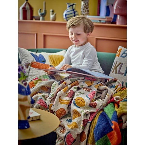 Бебешко одеяло от рециклиран памук 130x160 cm Fruitta – Bloomingville Mini-image-4