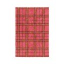 Ръчно изработен червен памучен килим подходящ за пране 90x120 cm Tartan Vintage Red – Lorena Canals