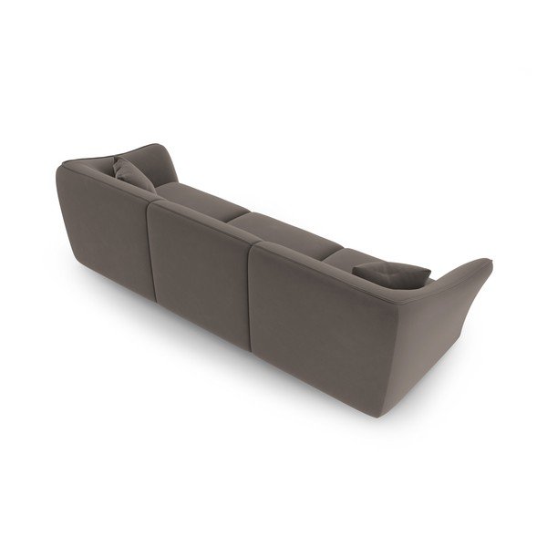 Кафяв кадифен диван 292 cm Tokyo – Cosmopolitan Design-image-3