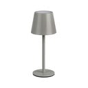 Сива LED настолна лампа с метален абажур (височина 21 cm) Diaz – Reality