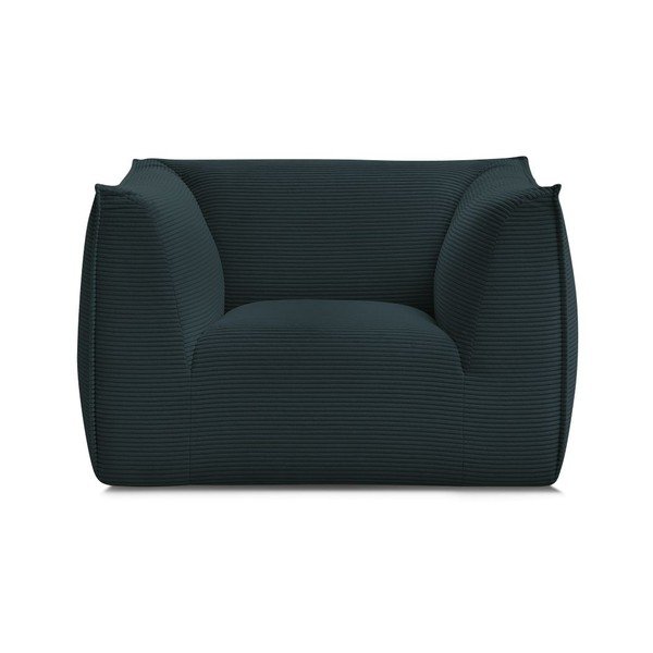 Тъмносиньо кресло от рипсено кадифе Giorgia – Bobochic Paris-image-3