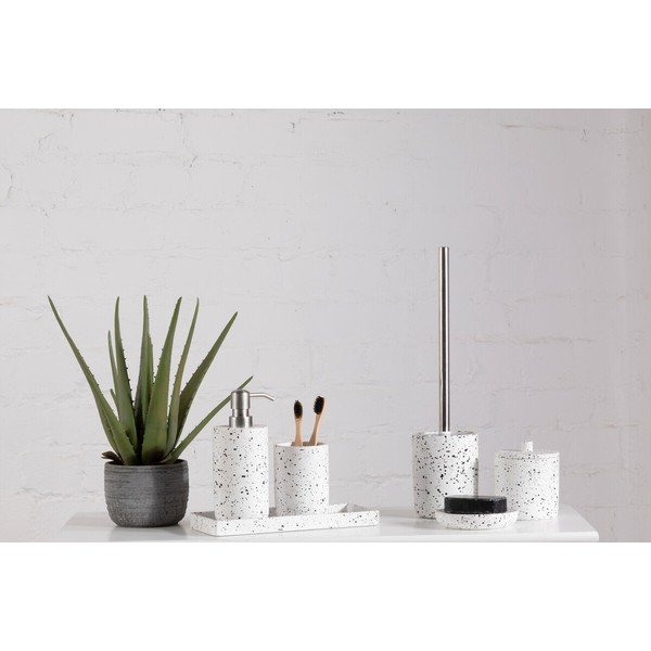 Кремава бетонна чаша за четки за зъби Mozie – Premier Housewares-image-1