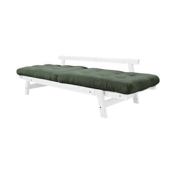 Променлив диван Бяло/маслинено зелено Step - Karup Design-image-4