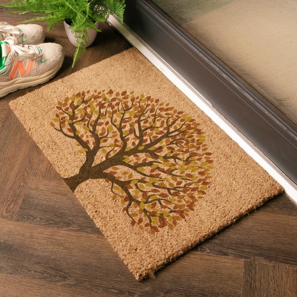 Изтривалка от кокосови влакна 40x60 cm Autumnal Tree of Life – Artsy Doormats-image-1