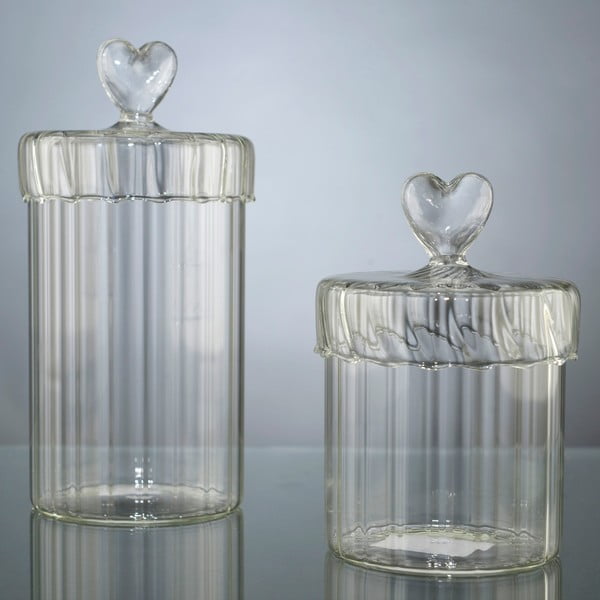 Sada 2 dóz Heart Jars-image-1