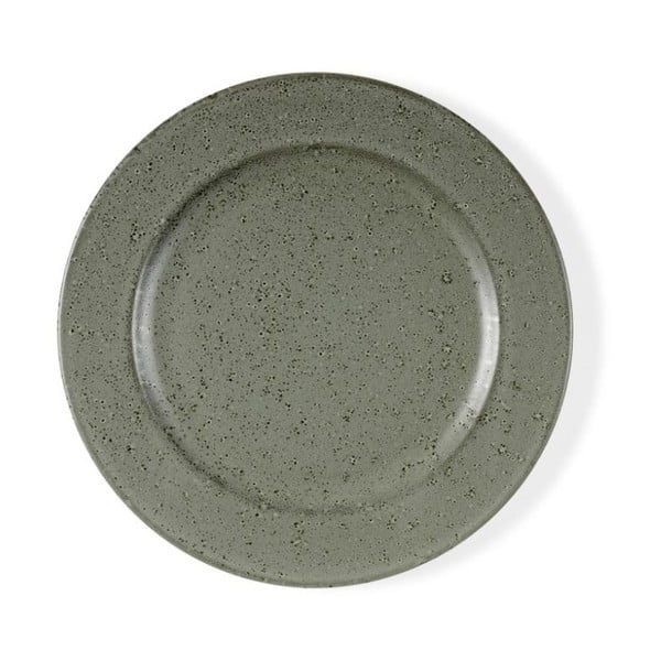 Десертна чиния от зелено сив фаянс Mensa, диаметър 22 cm - Bitz