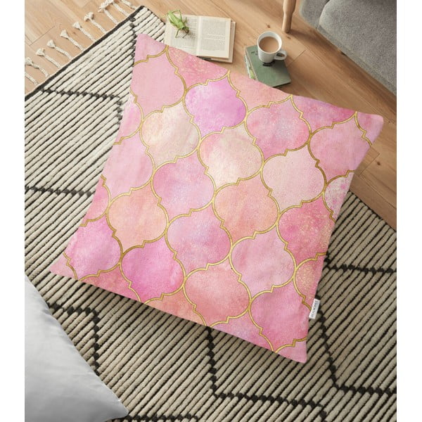 Калъфка за възглавница от памучна смес Pinky Orient, 70 x 70 cm - Minimalist Cushion Covers