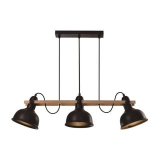 Черна висяща лампа с метален абажур 18x78 cm Reno - Candellux Lighting