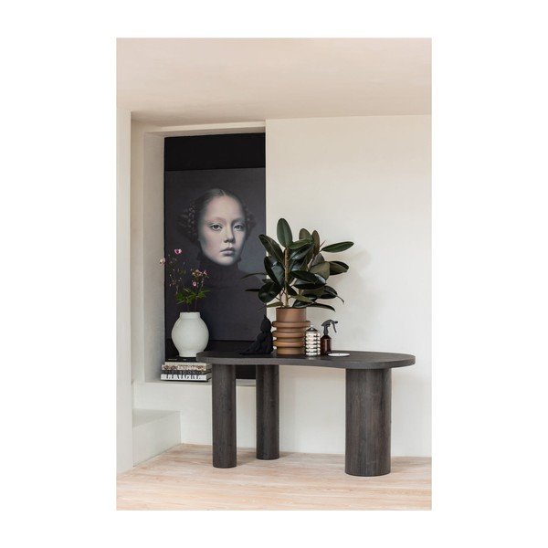 Тъмнокафява конзолна маса от декор от бор 70x150 cm Maan – WOOOD-image-2