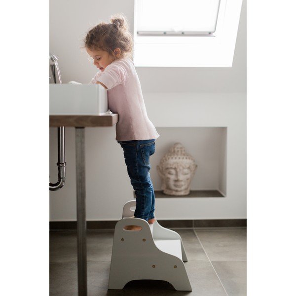 Светлосива подвижна стълба Light grey – Kindsgut-image-1