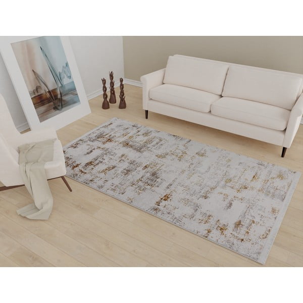 Кремав/златен килим подходящ за пране 120x180 cm Gold – Vitaus-image-1