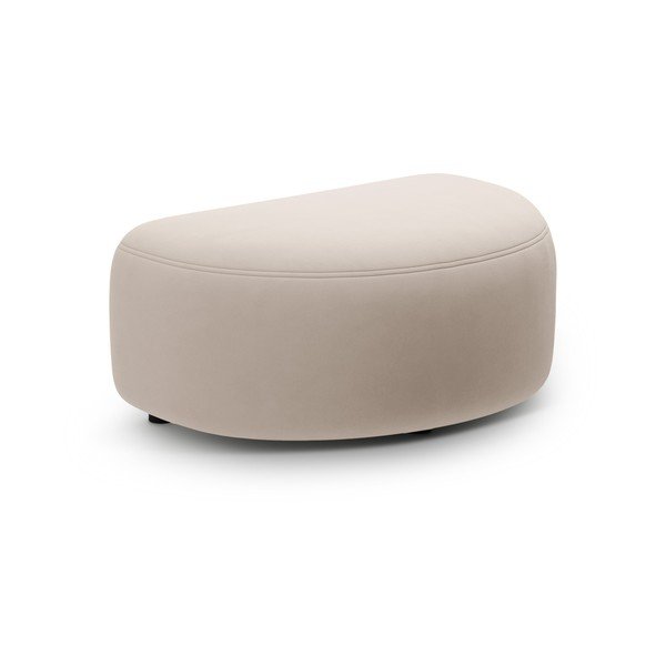 Бежова кадифена табуретка Kate – Micadoni 