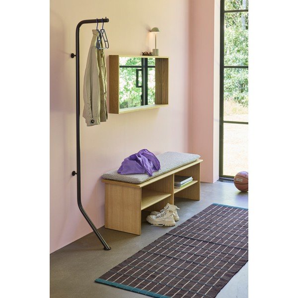Кафява метална стойка за връхни дрехи 36x182 cm Bend – Hübsch-image-1