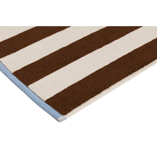 Кафяв/кремав текстилен килим за баня 50x80 cm Gobo – noo.ma-image-3