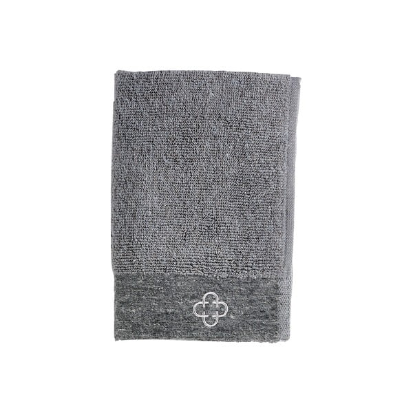 Сива хавлиена кърпа с лен 60x40 cm Inu - Zone