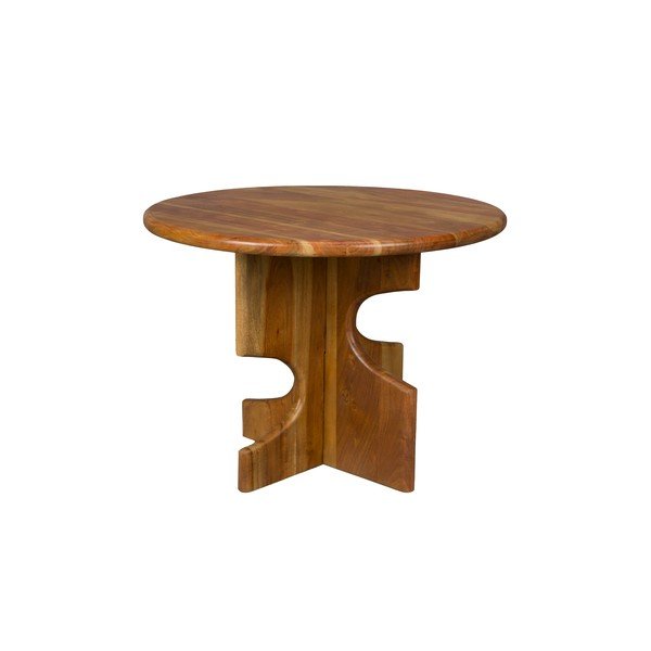 Кръгла странична масичка от масивна акация ø 60 cm Morgan – Dutchbone-image-2