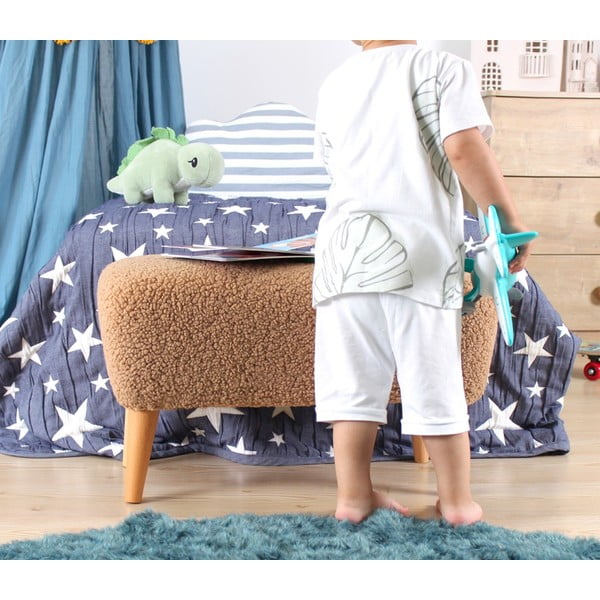 Кафяв детски пуф Moouv – Artie-image-3