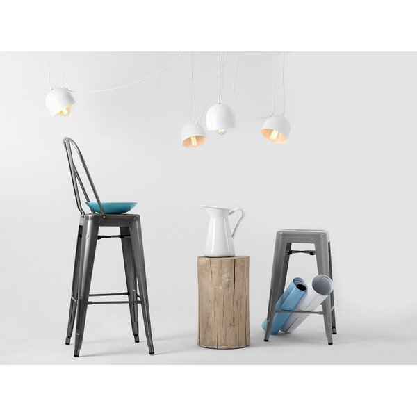 Бяла висяща лампа за 4 крушки Popo - CustomForm-image-3