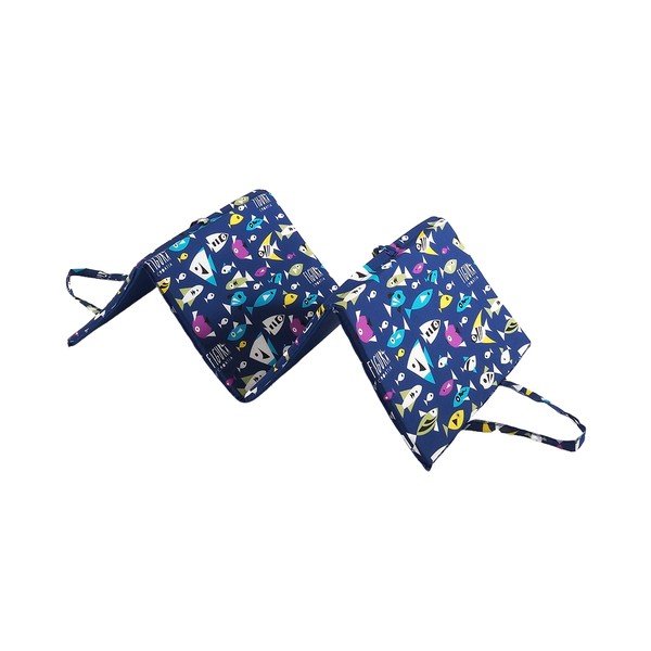 Синя възглавница за градински шезлонг 49x137 cm   Fishes – B.E.S.