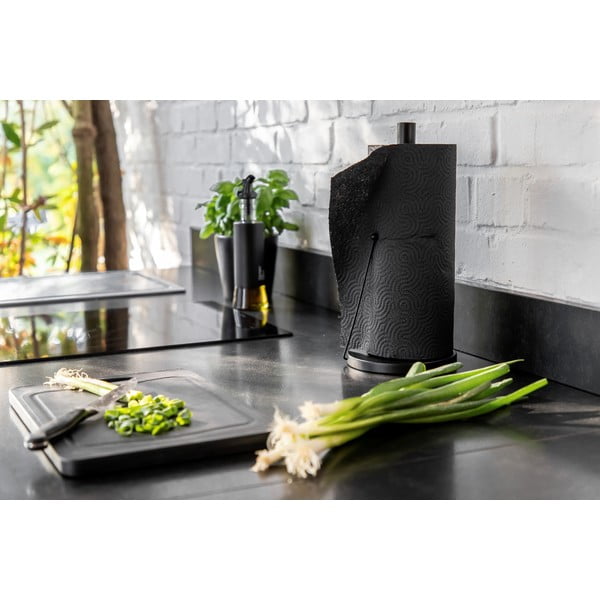 Черен метален държач за кухненски ролки Black Outdoor Kitchen Clayton - Wenko-image-4