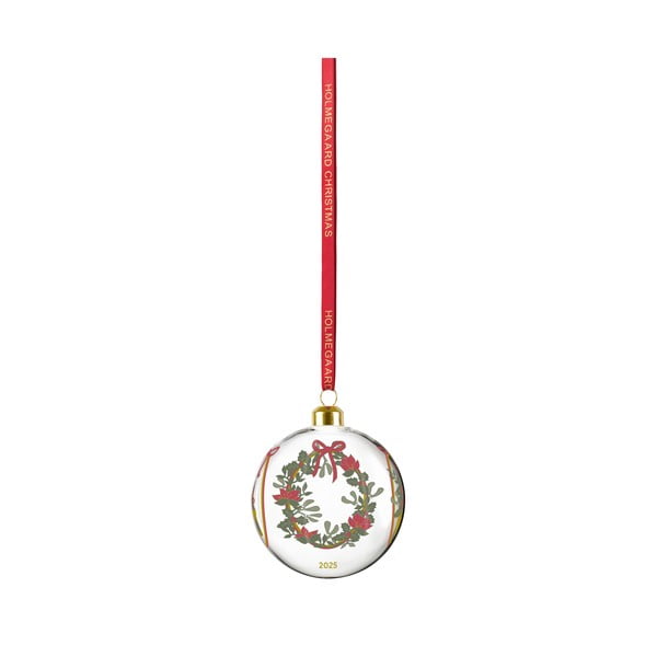 Стъклена  коледна топка ø 8 cm Annual Christmas Bauble 2025 – Holmegaard