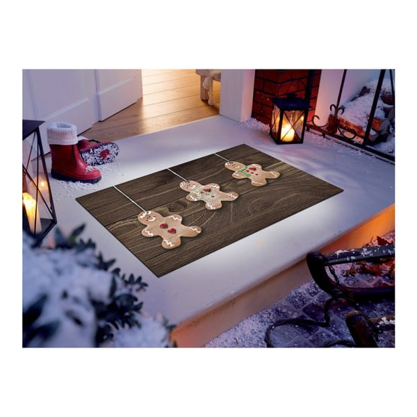 Изключително издръжлив килим Webtappeti Natale Gingerbreads, 60 x 110 cm - Floorita